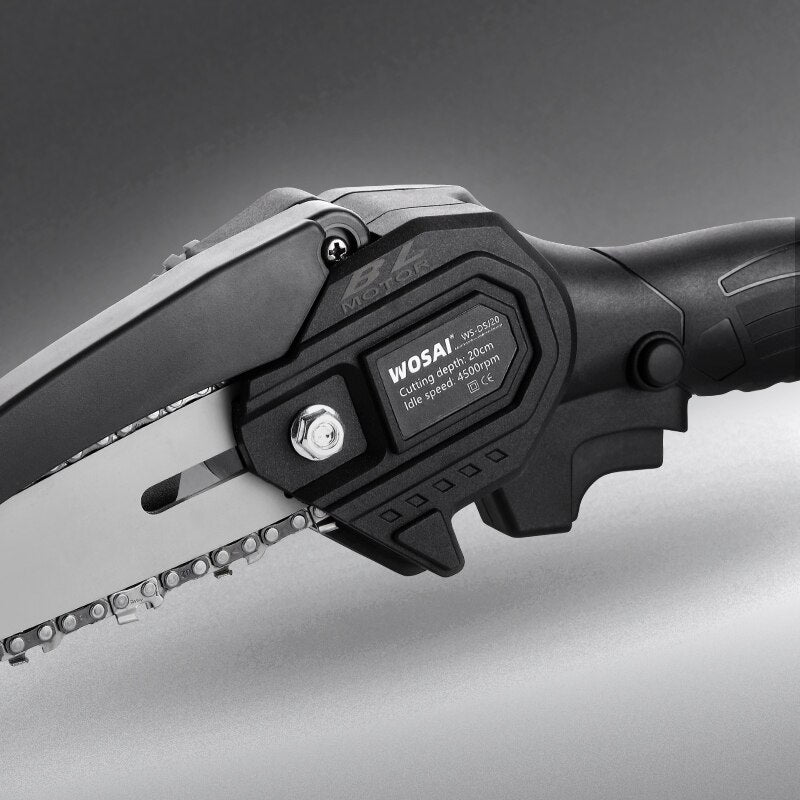 WOSAI 20V Brushless Saw 6 Inch Handheld Pruning Chain Saw Portable Mini Electric Saw Woodworking Cutting Tools MT-Series
