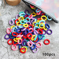 Kid Small Hair Bands Baby Girl Children Headbands Colorful Elastic Hair Tie Nylon Scrunchie Hair Rope 50/100pcs Hair Accessories