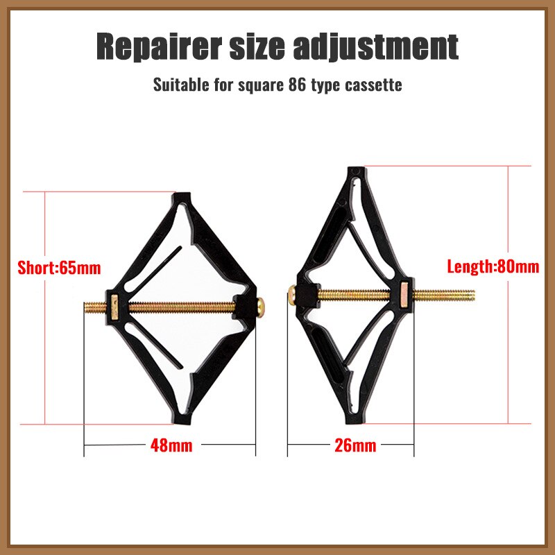 10pcs Cassette Repairer 86mm Dark Box Repair Screw Plug Switch Old Socket Boxes Replacement Fixed Wall Repair Box Support Rod