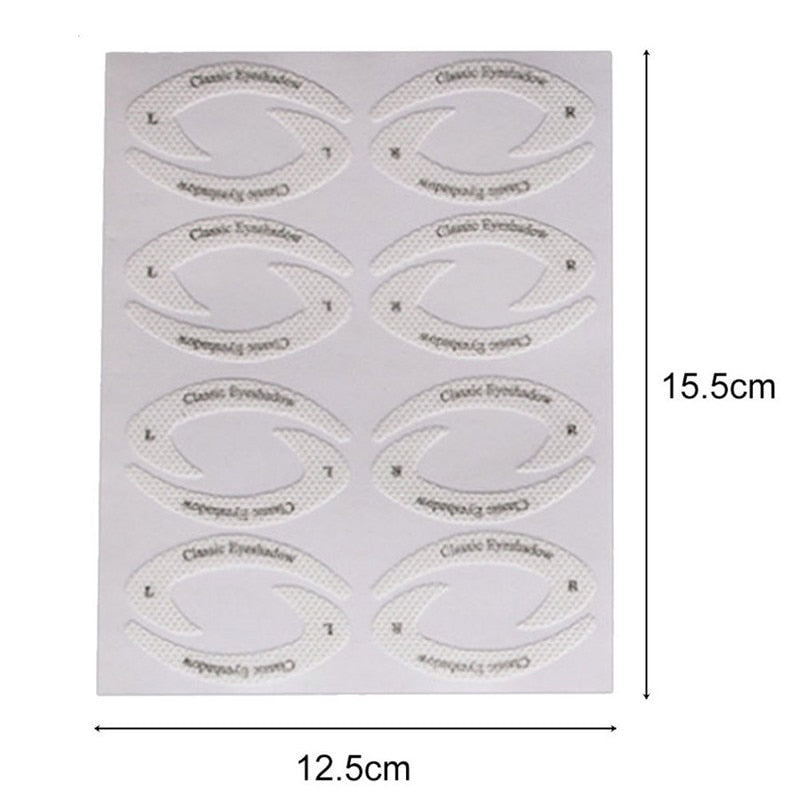 4 Sheets Eye Makeup Stencils Eyeliner Template Shaping Tools Eyebrows Eye Shadow Makeup Template Tool Styling Drawing Guide