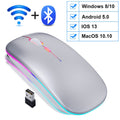 Rechargeable Wireless Mouse Computer Bluetooth Mouse Ergonomic Usb Mouse Silent Mause With Backlight RGB Mice For Laptop PC ipad