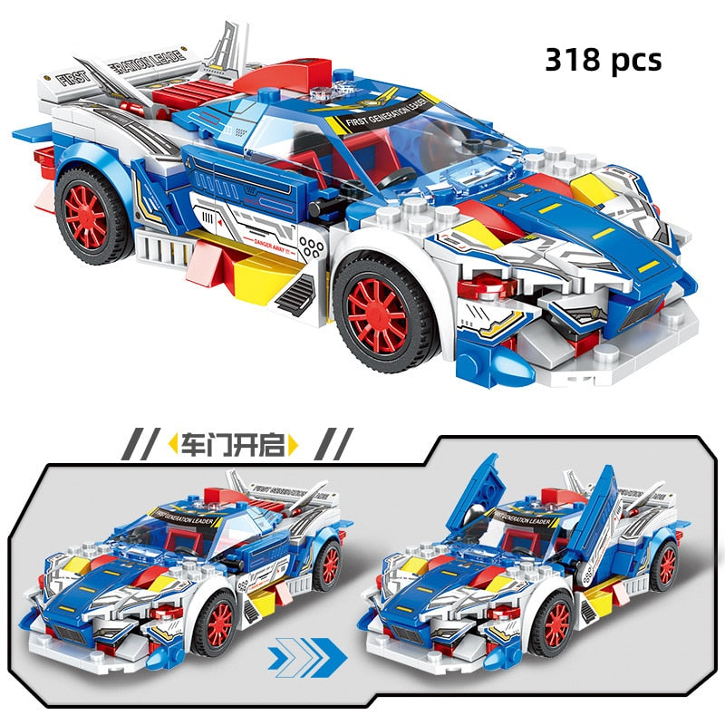 City Speed Champion Sports Car Building Blocks Technique Car Carro Rennau Voiture Vehicle Educational Construction Toys For Kids