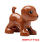 Big Building Block Accessories Chicken Duck Dog Cat Bird Cattle Sheep Zebra Rhinoceros Insect Zoo Series DIY Duploes Toy Gift