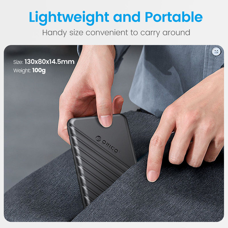 ORICO MicroB USB3.0 2.5&quot; External Storage HDD Case SATA 5Gbps HDD SSD Hard Drive Enclosure Support UASP for PC Laptop
