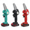4 Inch 88VF 1080W Mini Electric Saw Chain Saw With 1/2 Battery Rechargeable One-handed Woodworking Pruning Garden Tool EU Plug