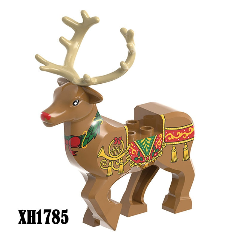 MOC City Animal Building Block Figures Goat Sheep Dog Lion Panda Cheetah Parrot DIY Farm Street View Accessories Bricks Toy Gift