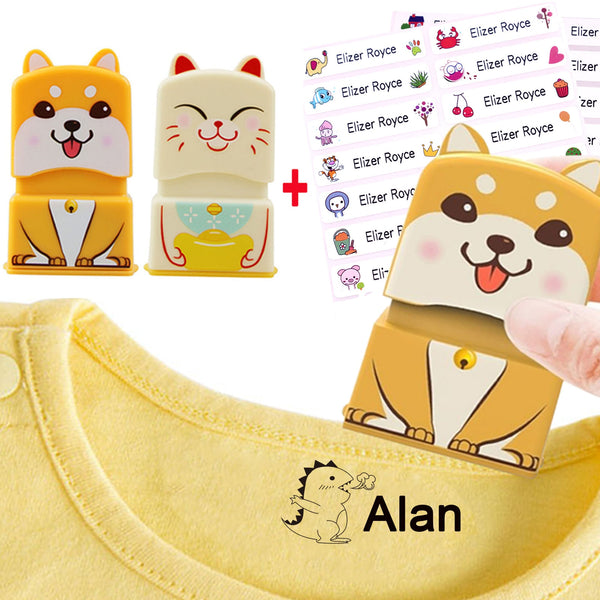 Custom Name Stamp For Baby Children&#39;s Teacher Clothing Cute DIY Personalized Name Seal Stamps for Clothes Daycare Kindergarten