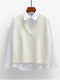 Women Sweater Vest Spring 2021 Autumn Women Short Loose Knitted Sweater Sleeveless Ladies V-Neck Pullover Tops Female Outerwear