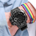 Brand Black Digital Watch for Men Women Sports Waterproof Outdoor Chronograph Hand Clock G Infantry Shock Student Wristwatch