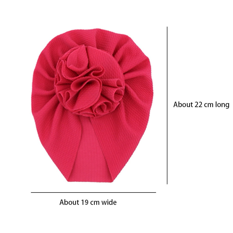 Cute Flower Baby Hat Toddler Turban Infant Head wraps Kids Bonnet Newborn Toddler Beanie Cap for  0-18m