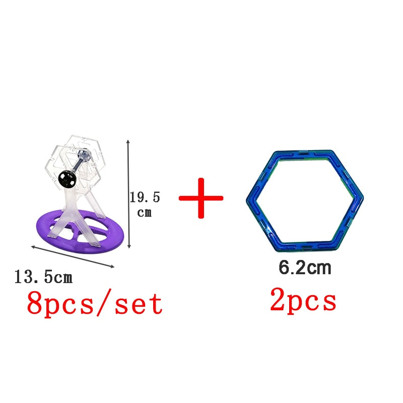1pcs Magnetic DIY building blocks parts construction toys for toddlers Designer magnetic toys Magnet model building toys