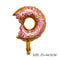 Small Large Ice Cream Pizza Burger Balloon Toy Hot Dog Donut Aluminum Film Balloon Happy Birthday Party Decoration Balloon Mini