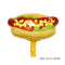 Small Large Ice Cream Pizza Burger Balloon Toy Hot Dog Donut Aluminum Film Balloon Happy Birthday Party Decoration Balloon Mini
