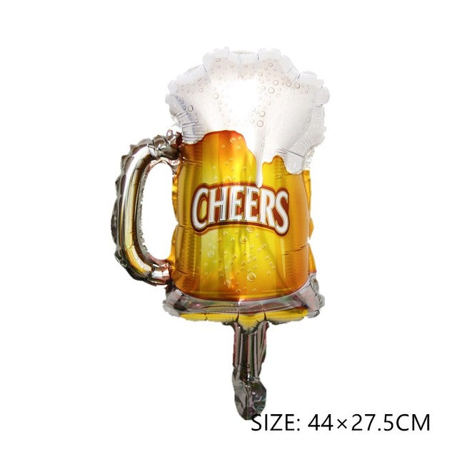 Small Large Ice Cream Pizza Burger Balloon Toy Hot Dog Donut Aluminum Film Balloon Happy Birthday Party Decoration Balloon Mini