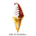 Small Large Ice Cream Pizza Burger Balloon Toy Hot Dog Donut Aluminum Film Balloon Happy Birthday Party Decoration Balloon Mini