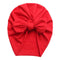 Solid Baby Cotton Beanies Cute Bear Ear Bowknot Turban Hats Sweet Soft 0-4T Elastic Caps for Newborn Baby Boy Girls Headwraps