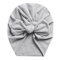 Solid Baby Cotton Beanies Cute Bear Ear Bowknot Turban Hats Sweet Soft 0-4T Elastic Caps for Newborn Baby Boy Girls Headwraps