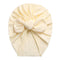 Solid Baby Cotton Beanies Cute Bear Ear Bowknot Turban Hats Sweet Soft 0-4T Elastic Caps for Newborn Baby Boy Girls Headwraps