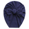 Solid Baby Cotton Beanies Cute Bear Ear Bowknot Turban Hats Sweet Soft 0-4T Elastic Caps for Newborn Baby Boy Girls Headwraps