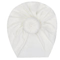 Solid Baby Cotton Beanies Cute Bear Ear Bowknot Turban Hats Sweet Soft 0-4T Elastic Caps for Newborn Baby Boy Girls Headwraps