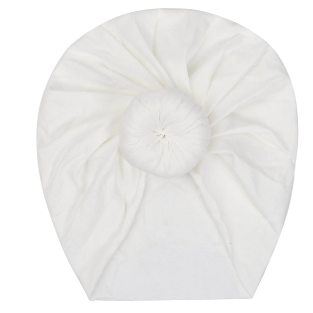 Solid Baby Cotton Beanies Cute Bear Ear Bowknot Turban Hats Sweet Soft 0-4T Elastic Caps for Newborn Baby Boy Girls Headwraps
