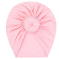 Solid Baby Cotton Beanies Cute Bear Ear Bowknot Turban Hats Sweet Soft 0-4T Elastic Caps for Newborn Baby Boy Girls Headwraps