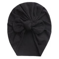 Solid Baby Cotton Beanies Cute Bear Ear Bowknot Turban Hats Sweet Soft 0-4T Elastic Caps for Newborn Baby Boy Girls Headwraps