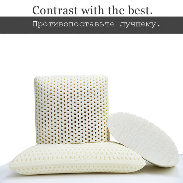 Super soft anti-wrinkle latex Pillow star hotel pillow large size to protect the neck pillow to prevent cervical spondylosis