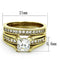 Gold Plated Rings TK0W384 Gold - Stainless Steel Ring with AAA Grade CZ