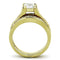 Gold Plated Rings TK0W384 Gold - Stainless Steel Ring with AAA Grade CZ