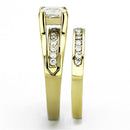 Gold Plated Rings TK0W384 Gold - Stainless Steel Ring with AAA Grade CZ