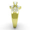 Gold Plated Rings TK10528G Gold - Stainless Steel Ring with AAA Grade CZ