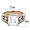 Rose Gold Wedding Rings TK1059 Two-Tone Rose Gold Stainless Steel Ring