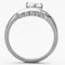 Vintage Rings TK1080 Stainless Steel Ring with AAA Grade CZ