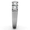 Vintage Rings TK1082 Stainless Steel Ring with AAA Grade CZ