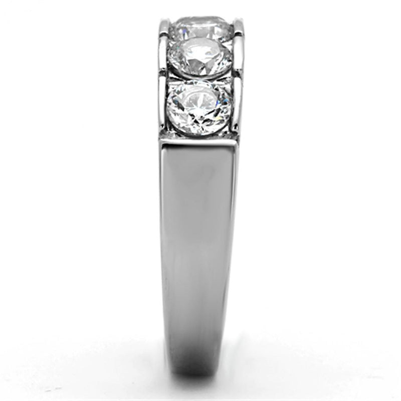 Vintage Rings TK1082 Stainless Steel Ring with AAA Grade CZ