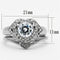 Vintage Rings TK1087 Stainless Steel Ring with AAA Grade CZ