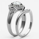 Vintage Rings TK1087 Stainless Steel Ring with AAA Grade CZ