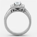 Vintage Rings TK1088 Stainless Steel Ring with AAA Grade CZ