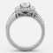 Vintage Rings TK1088 Stainless Steel Ring with AAA Grade CZ