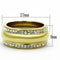 Gold Plated Rings TK1096 Gold - Stainless Steel Ring with Crystal