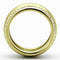 Gold Plated Rings TK1096 Gold - Stainless Steel Ring with Crystal