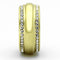 Gold Plated Rings TK1096 Gold - Stainless Steel Ring with Crystal