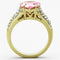 Gold Plated Rings TK1098 Gold - Stainless Steel Ring with AAA Grade CZ