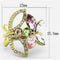 Gold Plated Rings TK1100 Gold - Stainless Steel Ring with Top Grade Crystal