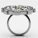 Vintage Rings TK1113 Stainless Steel Ring with Top Grade Crystal