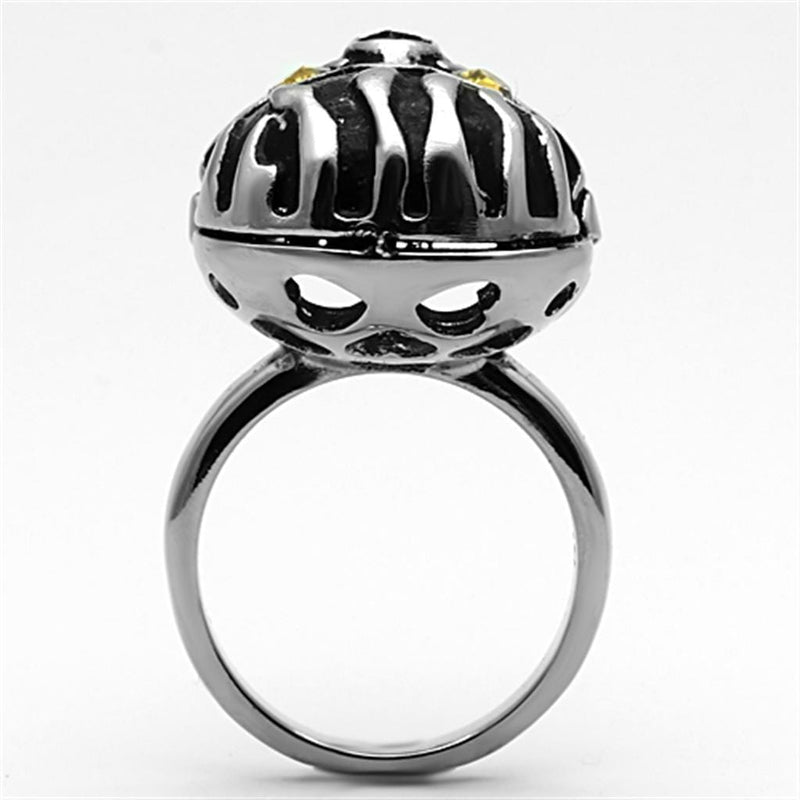 Vintage Rings TK1114 Stainless Steel Ring with Top Grade Crystal