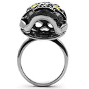 Vintage Rings TK1114 Stainless Steel Ring with Top Grade Crystal