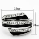 Vintage Rings TK1134 Stainless Steel Ring with Top Grade Crystal