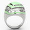 Fashion Rings For Women TK1140 Stainless Steel Ring with Epoxy in Emerald